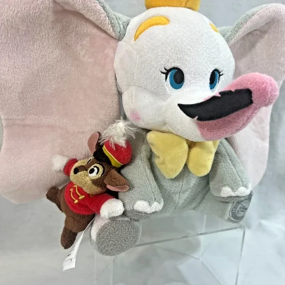 Disney Store Clown Dumbo Plush 10" Timothy Mouse Elephant Stuff Animal Toy Baby - Picture 5 of 8